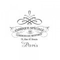neuveden: Šablona Cadence HomeDeco - Arabeskový nápis Paris / 25x25 cm