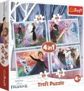 neuveden: Trefl Puzzle Frozen 2 4v1 (35,48,54,70 dílků)