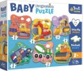 neuveden: Trefl Puzzle Baby Na staveništi 6v1 (2-6 dílků)