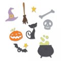 neuveden: SIZZIX Thinlits vyřezávací kovové šablony - Halloween 11 ks