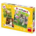 neuveden: Zvířátka na zahradě - Puzzle 3x55 dílků