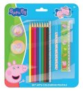 -: Prasátko Peppa - Set s pastelkami