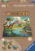 neuveden: Dřevěné puzzle Dinosauři 44 dílků