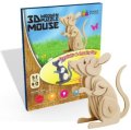 neuveden: NiXiM Dřevěné 3D puzzle/Myš