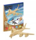 neuveden: NiXiM Dřevěné 3D puzzle - Letadlo