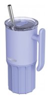 : Nerezový termohrnek s brčkem Umi Lavender 720ml