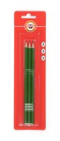 neuveden: Koh-i-noor tužka grafitová šestihranná č.3 /zelená set 3 ks