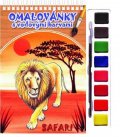 neuveden: Safari - Omalovánky s vodovými barvami