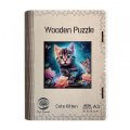 neuveden: Dřevěné puzzle/Kotě A4