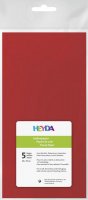 neuveden: HEYDA Hedvábný papír 50 x 70 cm - červený 5 ks