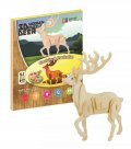 neuveden: NiXiM Dřevěné 3D puzzle - Jelen