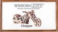 neuveden: Wooden City Puzzle 3D Chopper, dřevěné