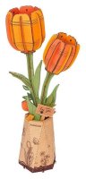 neuveden: 3D Dřevěná skládačka: Oranžový tulipán