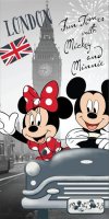 neuveden: Dětská osuška - Mickey & Minnie v Londýně