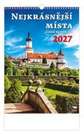: Kalendář nástěnný 2027 - Nejkrásnější místa ČR