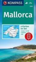 neuveden: Mallorca 1:35 000 / sada 4 turistických map KOMPASS 2230