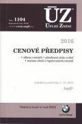 neuveden: ÚZ 1104 Cenové předpisy 2016