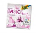 neuveden: Folia Origami papíry na skládání 10 x 10 cm - růžové 80 g