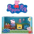 neuveden: Prasátko Peppa - vláček + 3 figurky