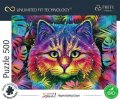 neuveden: Trefl Puzzle UFT Color Splash: Hypnotizující pohled 500 dílků