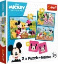 neuveden: Trefl Puzzle Mickey a přátelé / 30+48 dílků+pexeso