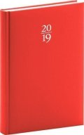 neuveden: Diář 2019 - Capys 2019 - denní, červený, 15 x 21 cm