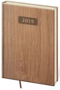 neuveden: Diář 2019 - Wood/týdenní A5/světle hnědá