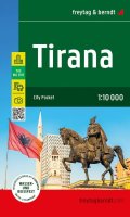 -: Tirana 1:10 000 / mapa města