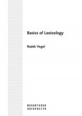 Vogel Radek: Basics of Lexicology