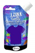 neuveden: Textilní barva IZINK Textile - fialová, 80 ml