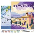 : Malování podle čísel - Vintage Provence na rámu 40x50cm