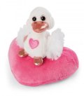 neuveden: NICI plyšák Love Bílá labuť se srdíčkem 10 cm