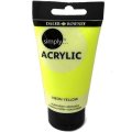 neuveden: Daler - Rowney SIMPLY akrylová barva - Neon Yellow 75 ml