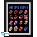 neuveden: Rolling Stones Zarámovaný plakát -Jazyky