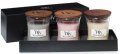 neuveden: WoodWick Dárkový set 3ks svíček 85g Evening Onyx, Solar Ylang, Co