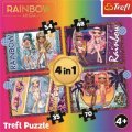 neuveden: Trefl Puzzle Rainbow High: Módní panenky 4v1 (35,48,54,70 dílků)