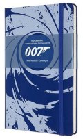 neuveden: Moleskine James Bond zápisník L modrý, linkovaný