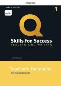 Lawson Lawrence: Q Skills for Success 1 Reading & Writing Teacher´s Handbook with Teacher´s 