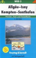 neuveden: WKD 3 Allgäu, Isny, Kempten, Sont 1:50 000 / turistická mapa