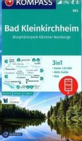neuveden: Bad Kleinkirchheim, Biosphärenpark Kärntner Nockberge 1:25 000 / turistická