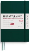 neuveden: Weekly Planner 2026 Medium (A5) Forest Green