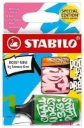 neuveden: STABILO BOSS MINI by Snooze One - oranžová, růžová, zelená