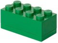 neuveden: Úložný box LEGO Mini 8 - tmavě zelený