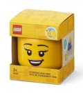 neuveden: LEGO úložná hlava (mini) - šťastný chlapec