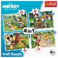 neuveden: Trefl Puzzle Mickey Mouse: Krásný den 4v1 (35,48,54,70 dílků)
