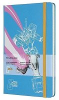 neuveden: Moleskine: Gundam zápisník linkovaný L modrý