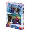 neuveden: Ledové království - puzzle 2x66 dílků