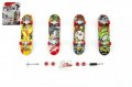 neuveden: Skateboard prstový šroubovací plast 10 cm s doplňky - mix druhů na kartě