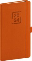 neuveden: Diář 2024: Catanella - oranžový, kapesní, 9 × 15,5 cm