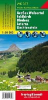 neuveden: WK 375 Großes Walsertal, Feldkirch, Bludenz, Laterns, Lichtenštejnsko 1:50 